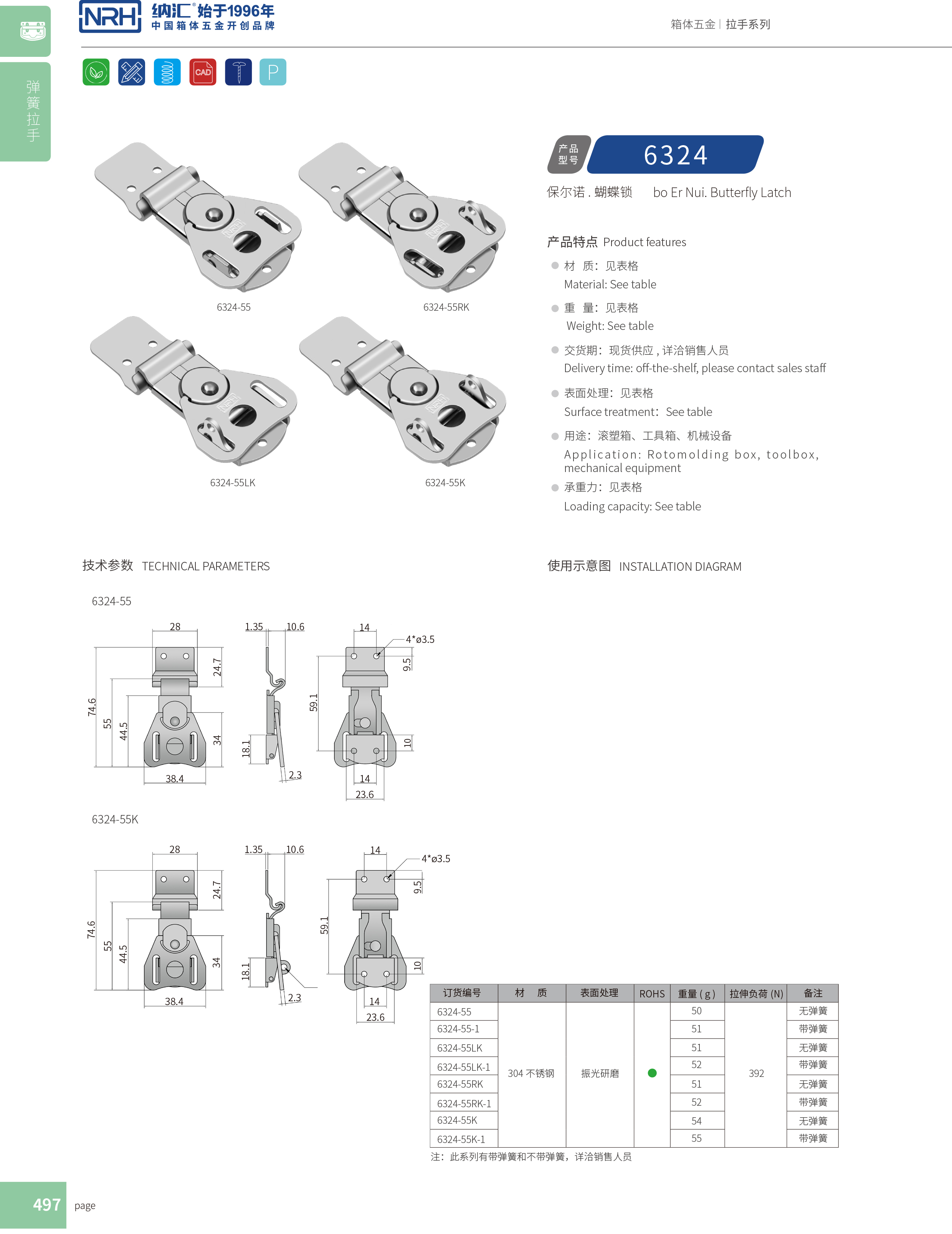 蝴蝶锁芯6324-55RK冷藏箱猪猪视频APP下载苹果版_广告箱箱扣_NRH救灾箱箱扣