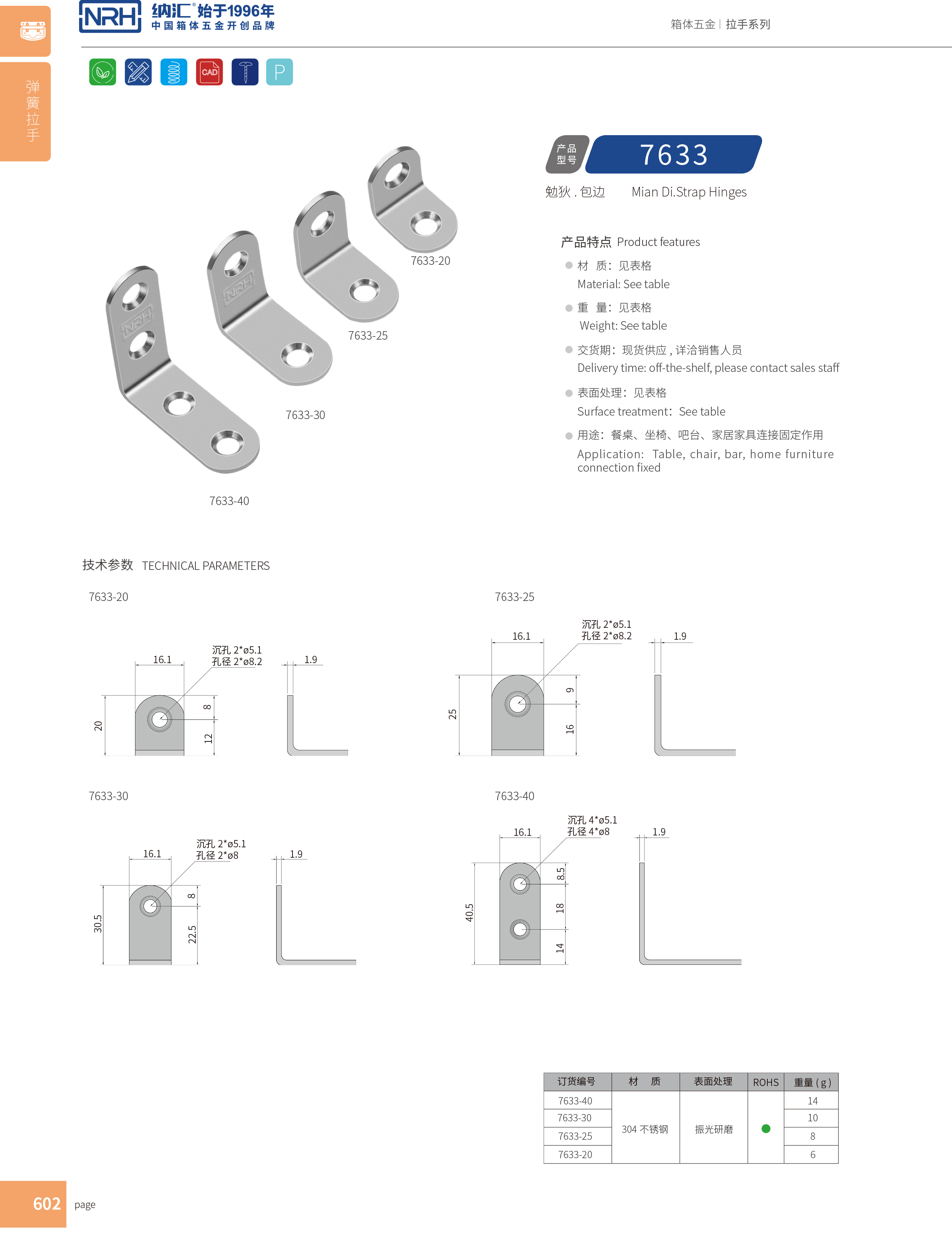 包边7633-20工具箱包角_直角三角护角_NRH猪猪视频APP下载链接包边 