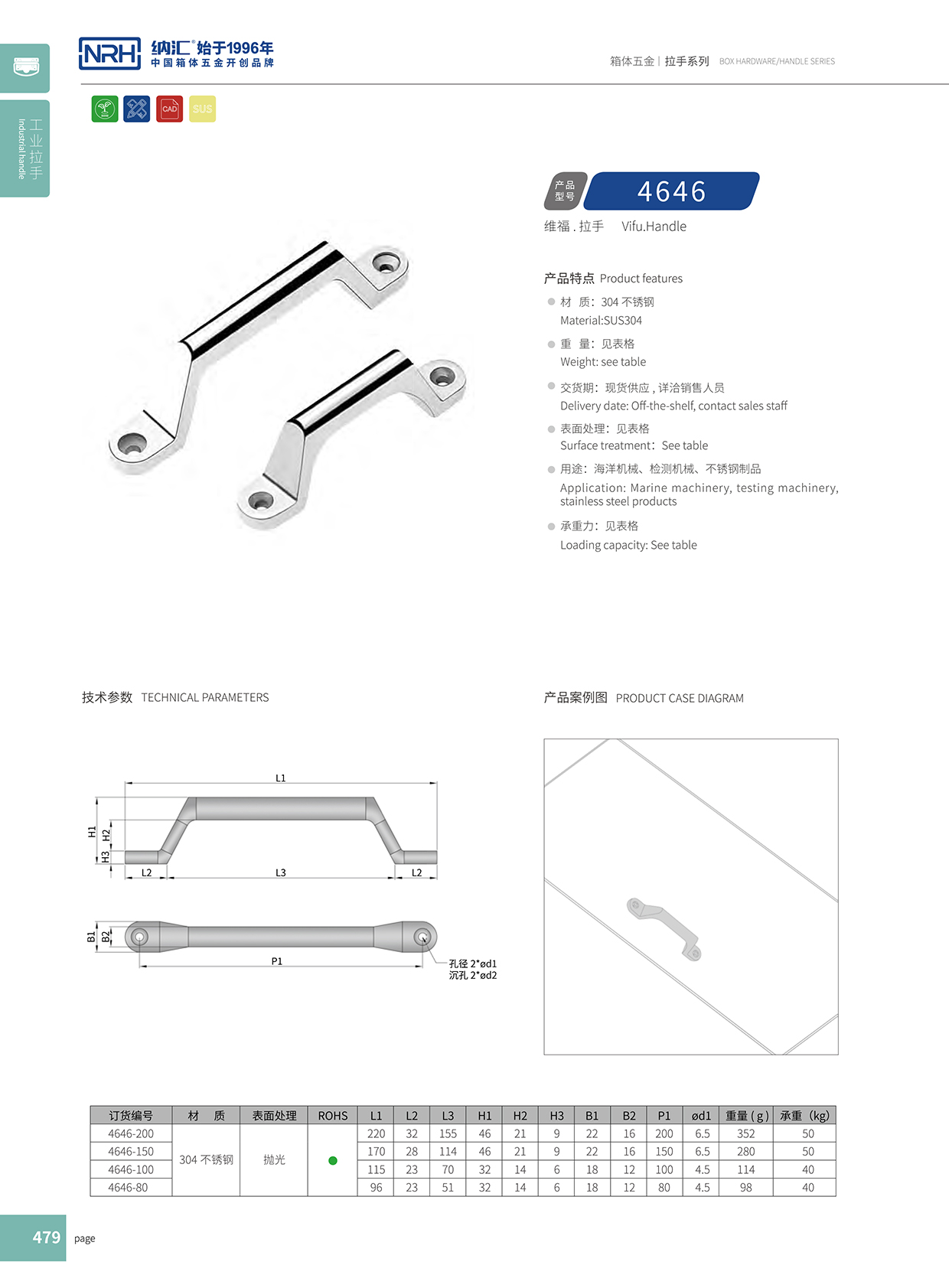 猪猪视频APP下载链接/NRH 4646-150 工业设备箱把手