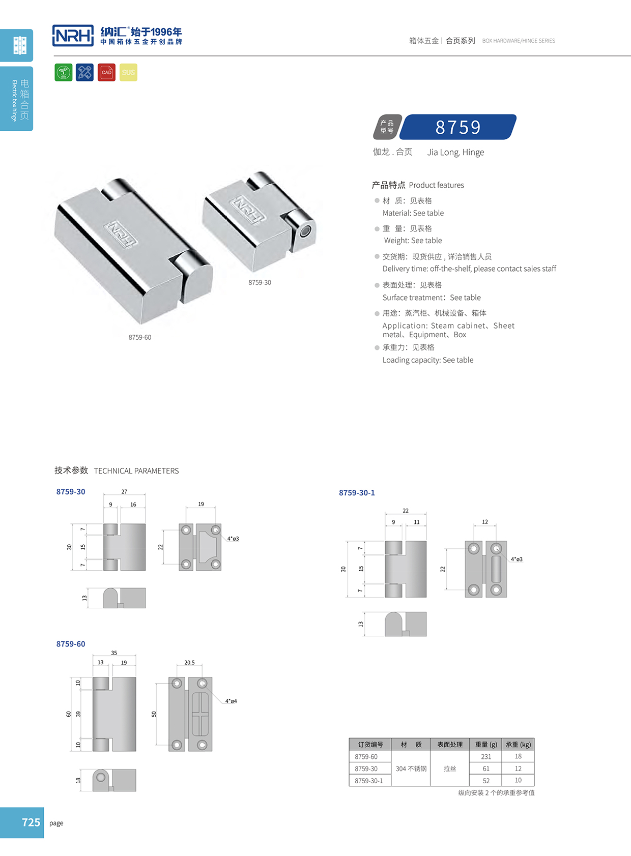 猪猪视频APP下载链接/NRH 8759-30-1 工业箱猪猪视频APP下载手机版