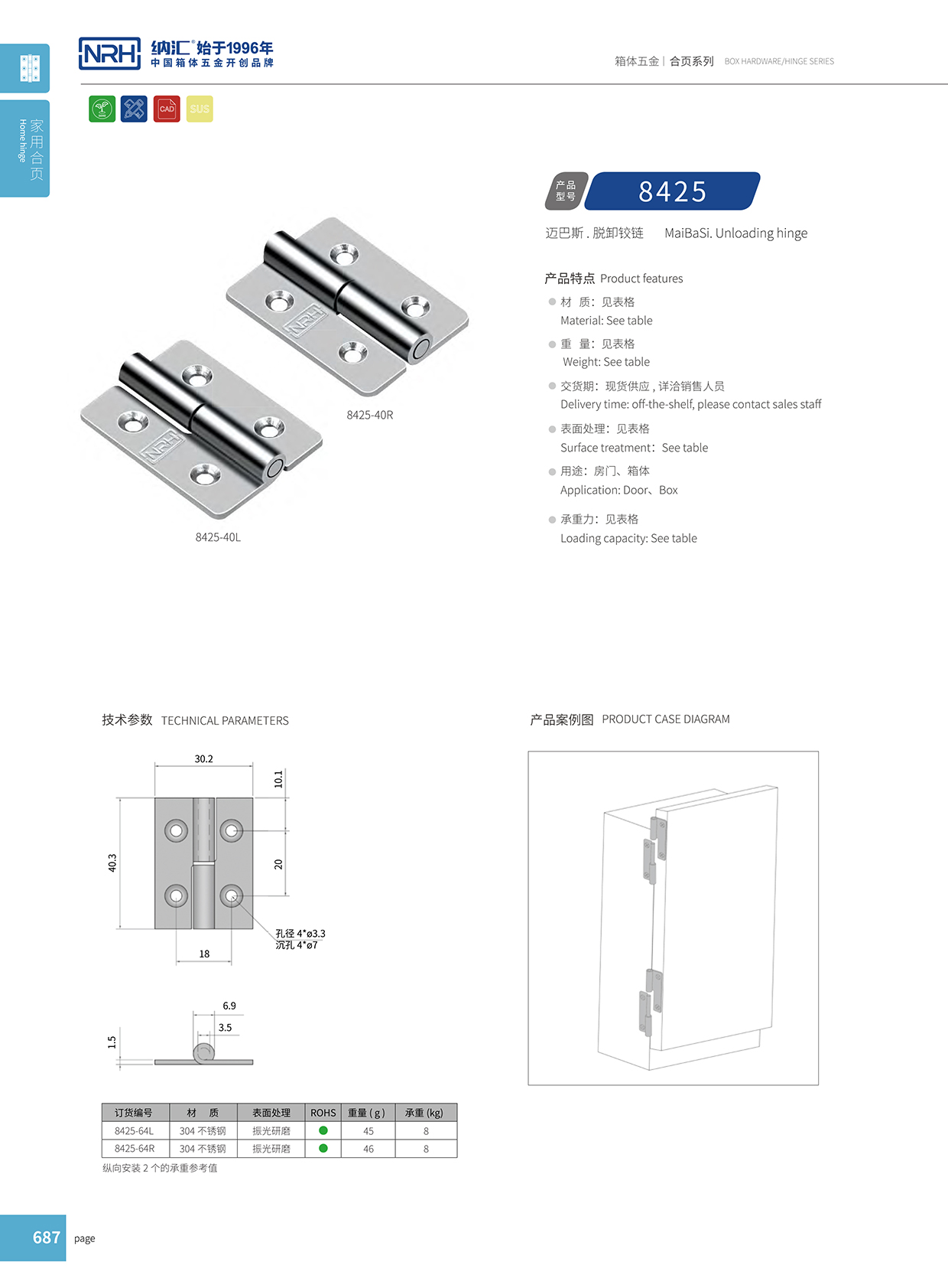 猪猪视频APP下载链接/NRH 8425-64-Z 电箱铰链
